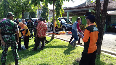 BPBD Kabupaten Purworejo, Gelar Simulasi Bencana di Halam Kecamatan Pituruh
