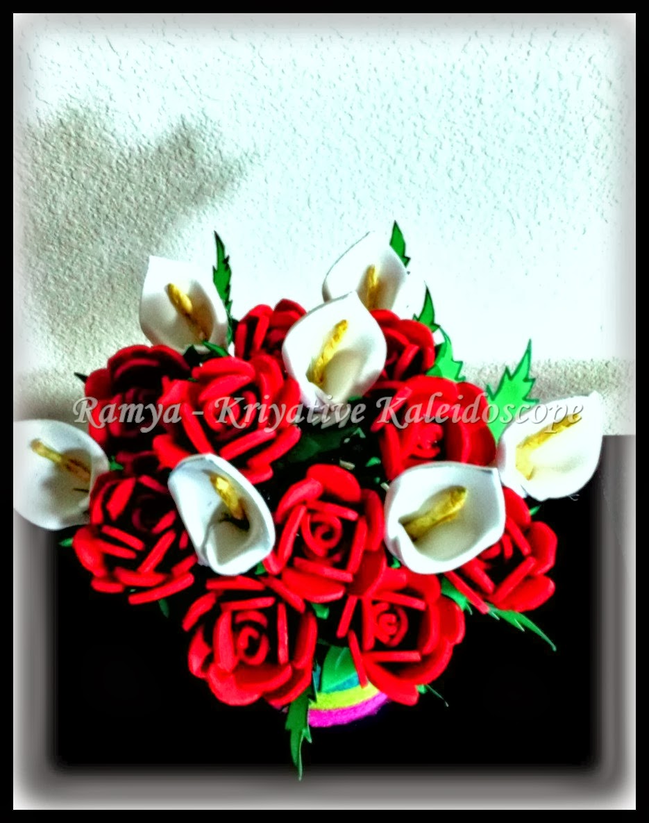 FOAM ROSE BOUQUET KRIYATIVE KALEIDOSCOPE