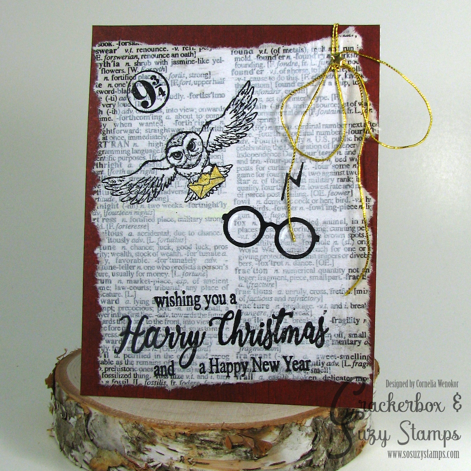 So Suzy & Crackerbox Stamps Harry Christmas