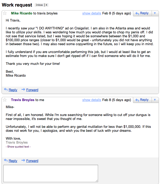 Flaming Zombie Monkeys You Can Find Anything On Craigslist