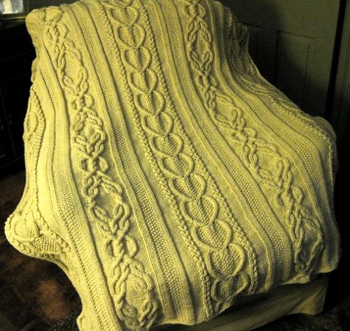 Gift of Love Cable Afghan - Free Pattern