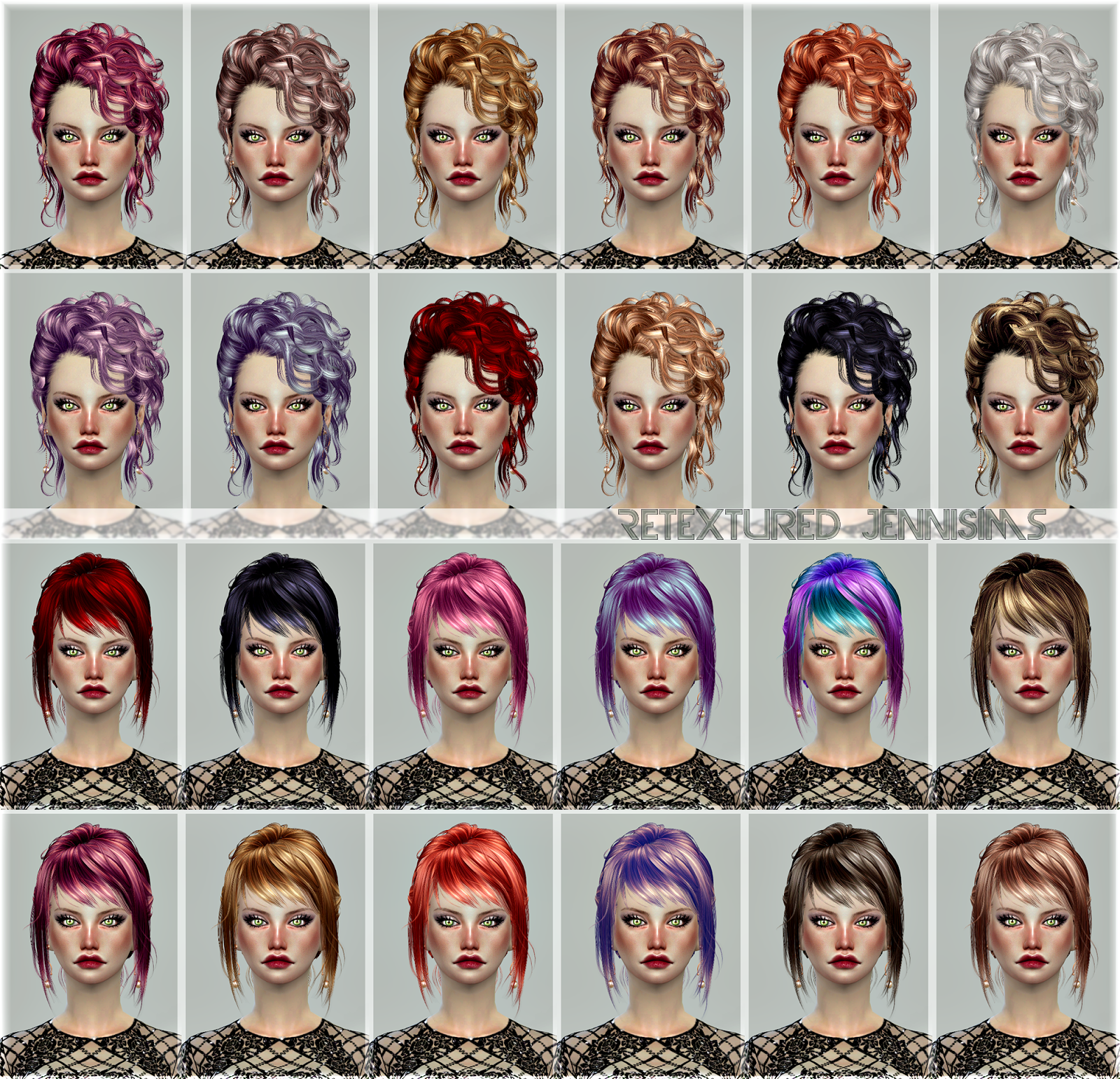 Downloads Sims 4 Newsea Discoballartertonnewsea Bonniesophie Hairs