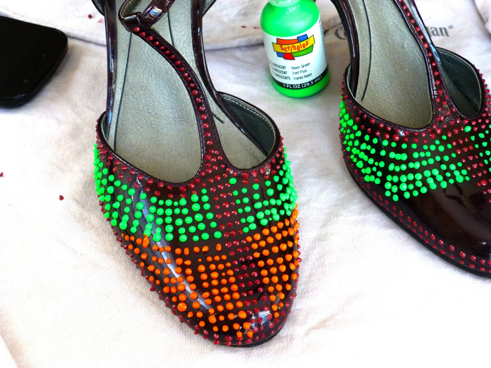  DIY  Spiked or Beaded Shoes  Thriftanista in the City