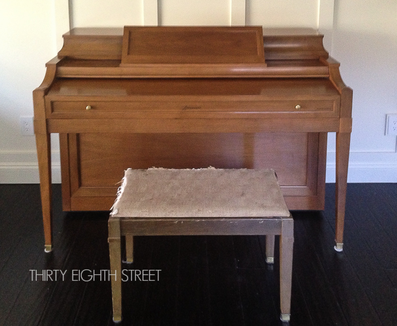 White Chalk Painted Piano Thirty Eighth Street