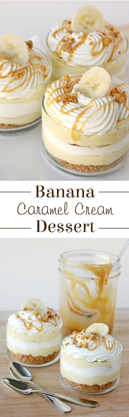 Banana Caramel Cream Dessert - Foodandcake123