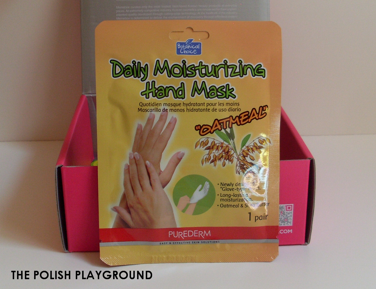 Memebox Special #6 Whole Grain Unboxing - Purederm Daily Moisturizing Hand Mask Oatmeal