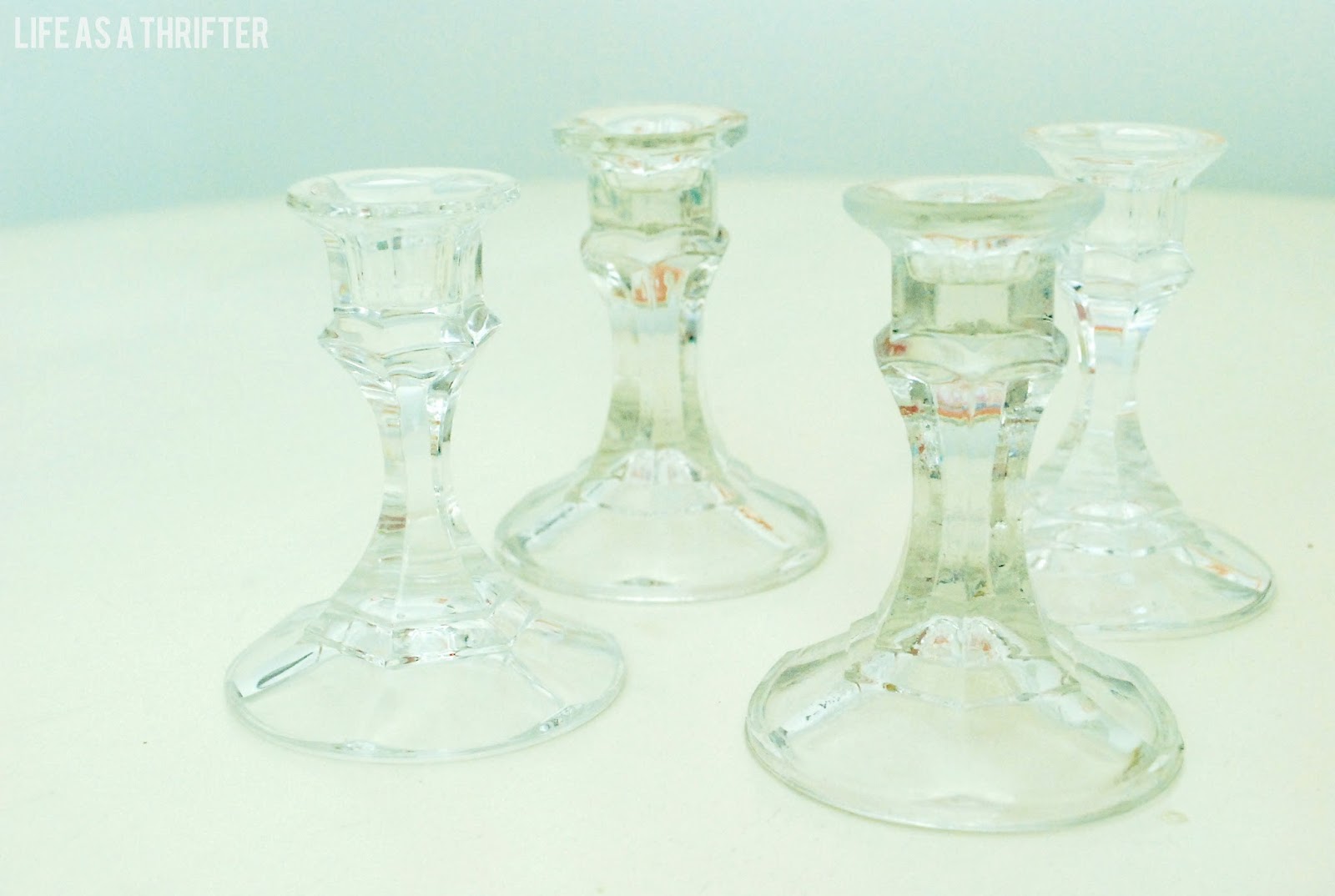 Life as a Thrifter Quick & Easy Thrift Store Candle Holders