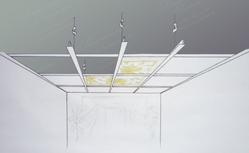 Installing Stained Glass Panels In False Ceiling Designs