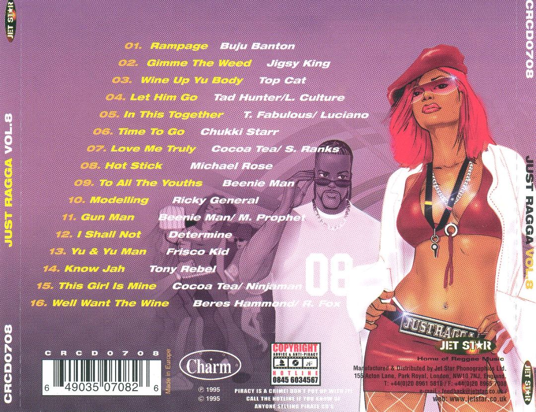 VA - Just Ragga - Vol. 8 - (CD-1995) VERSO