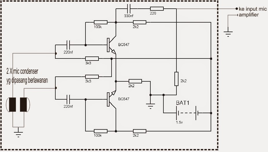16+ Skema Rangkaian Anti Feedback Mic