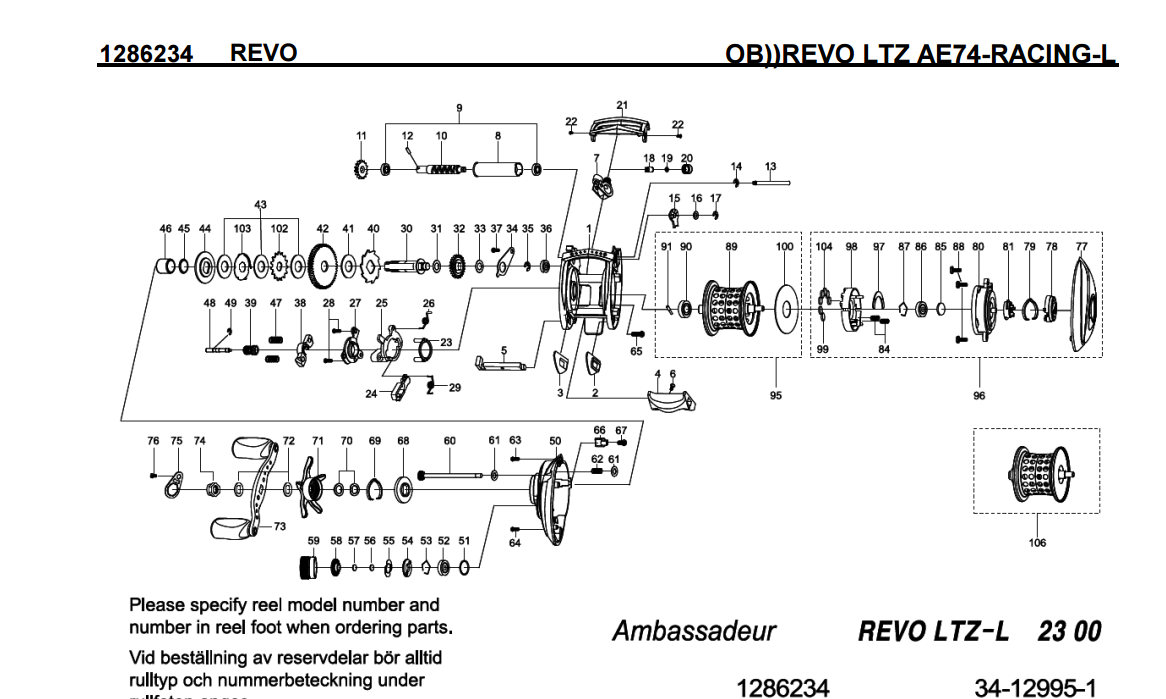 Abu Garcia Reel Parts Diagram - Free Wiring Diagram