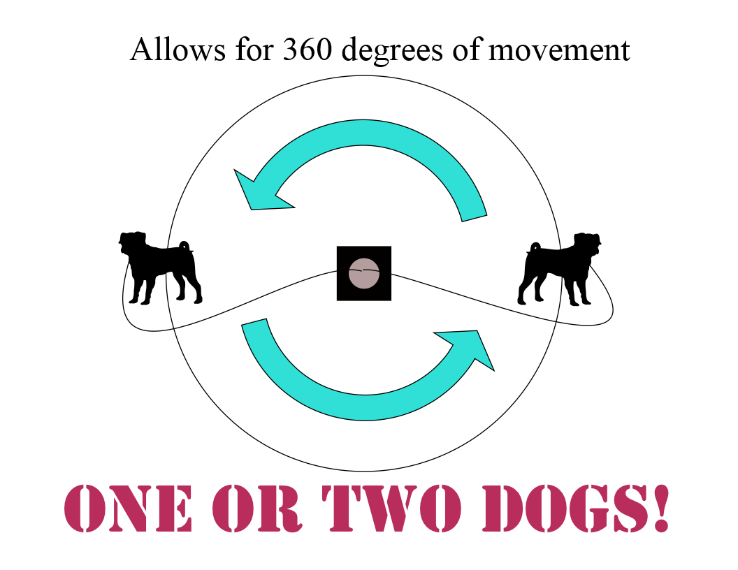 2 dog tie out