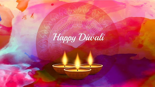Happy Diwali Beautiful Candles Screensaver