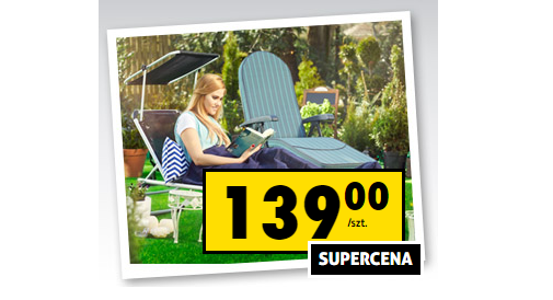 Leżak z daszkiem za 139 zł w Biedronce Promocje i wyprzedaże