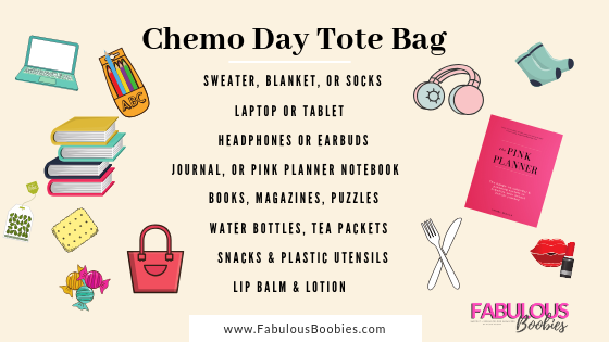 Chemo Day Tote Bag Graphic | Fabulous Boobies Blog by Nicole McLean