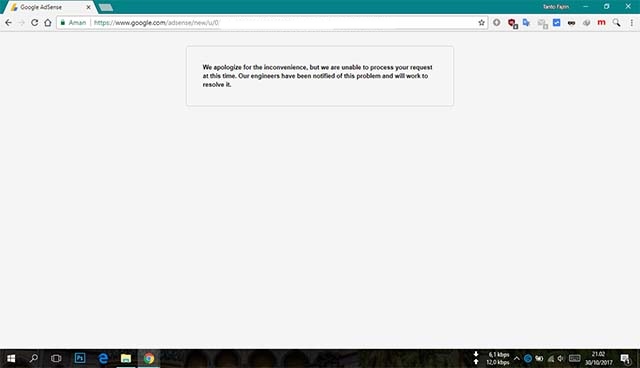 Cara Mengatasi Google Adsense Error We apologize for the inconvenience Cara Mengatasi Google Adsense Error We apologize for the inconvenience