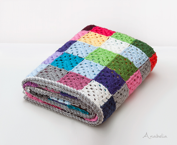Cosy and Colorful Granny Squares Crochet Blanket by Anabelia Craft Design Cosy and Colorful Granny Squares Crochet Blanket by Anabelia Craft Design