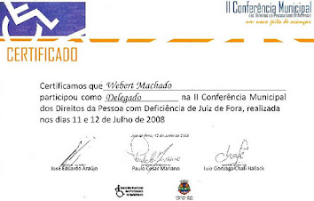 cidadania e 3º setor: II Conferência Municipal dos Direitos da Pessoa Com Deficiência