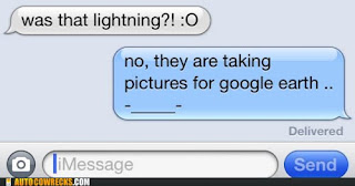 lightning is flash photography for google earth