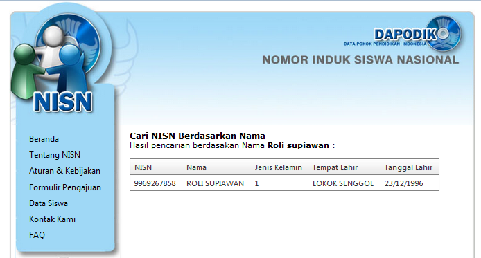 Cara Mudah Mengetahui NISN (Nomor Induk Siswa Nasional)