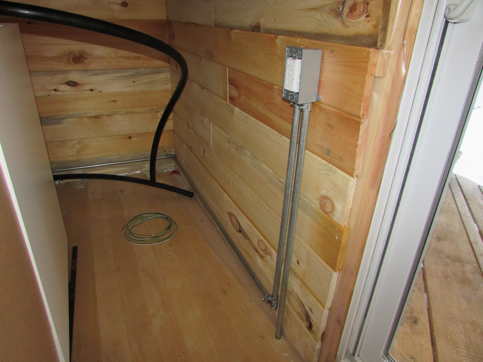 Aiki Homestead: Adding Surface Mount Electrical Boxes To Our Log Cabin