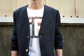 ノーカラージャケットとNuGgETEE