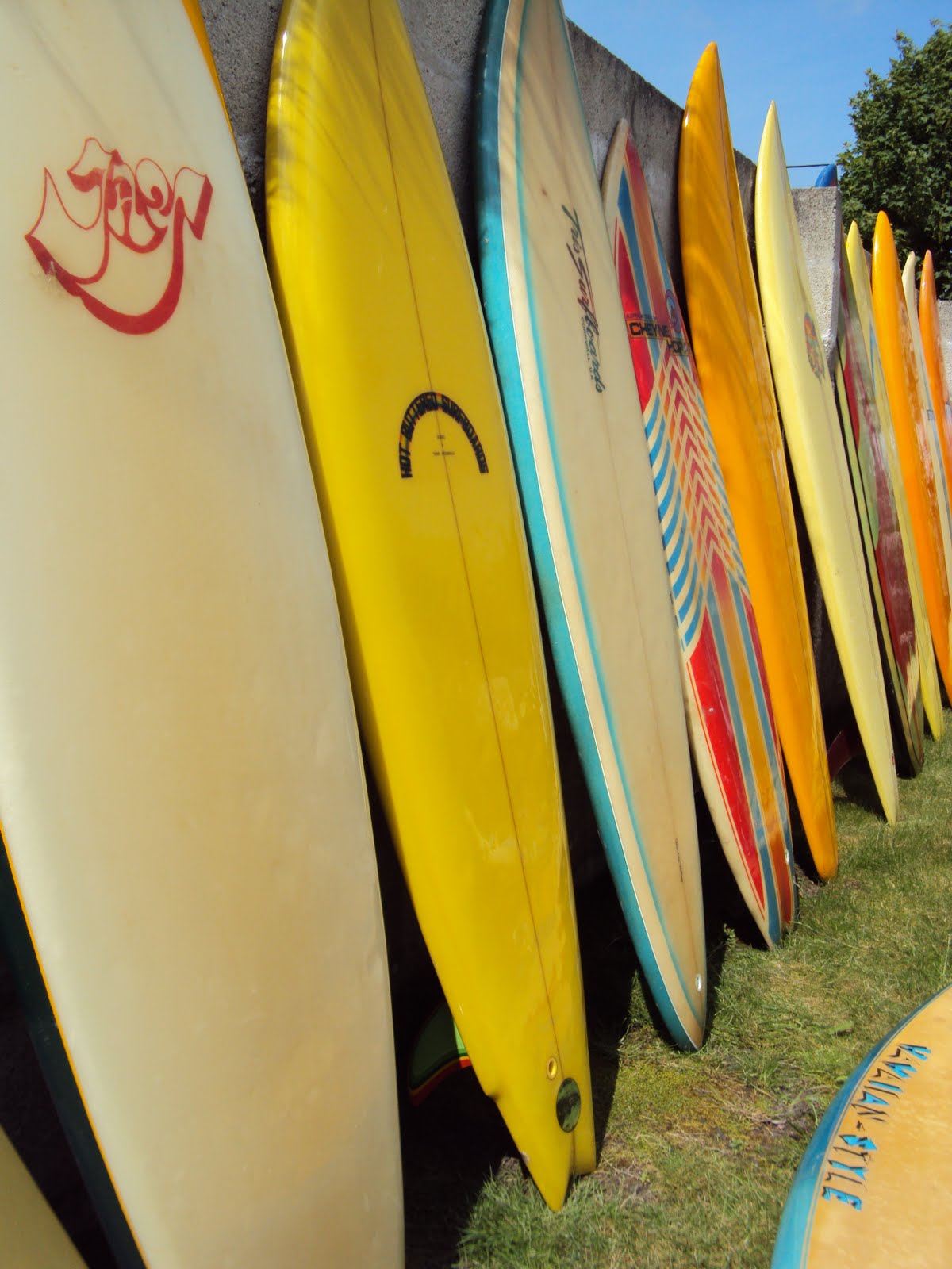 vintage surfboard collector UK boards for hire