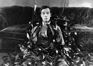 Fotografías de Buster Keaton durante los rodajes