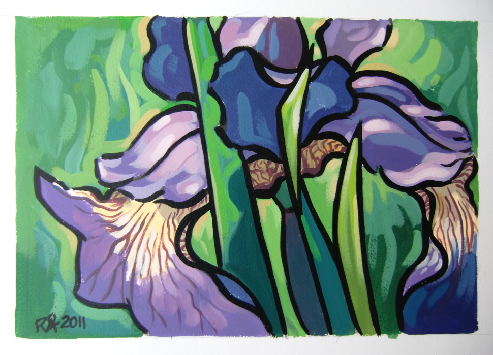 Art by Roger Purple Iris Mini 4
