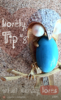 Lovely Tip #8: Repurpose Brooches as Pushpins (July's Jewelry Theme) via www.whatmandyloves.com