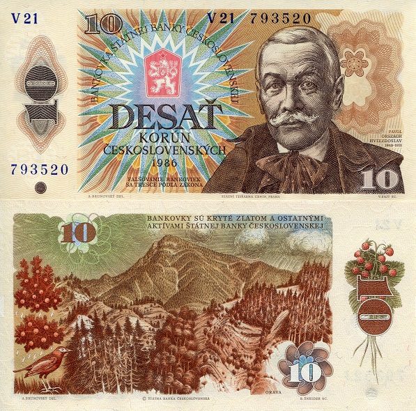 WORLD OF CURRENCY CZECHOSLOVAKIA 10 KORUN NOTE