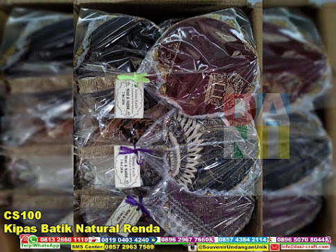 jual Kipas Batik Natural Renda