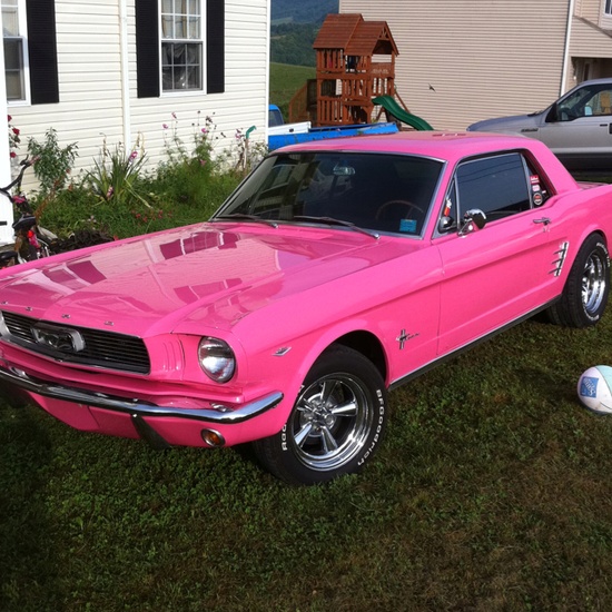 Pink Mustang Baby Walker