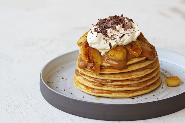 Pancakes Μπανόφι Συνταγή για Pancakes Μπανόφι