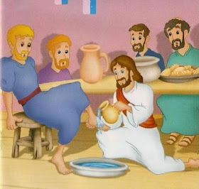 Jesús lava los pies a sus discípulos Jesús lava los pies a sus discípulos