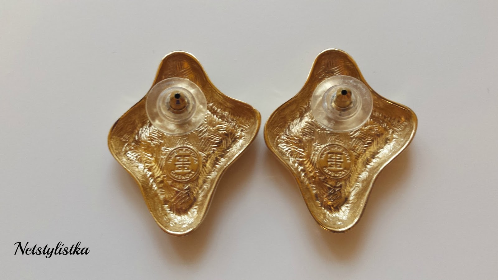 Givenchy biżuteria vintage złote kolczyki od projektanta Givenchy biżuteria vintage złote kolczyki od projektanta, stara biżuteria, markowa biżuteria Givenchy