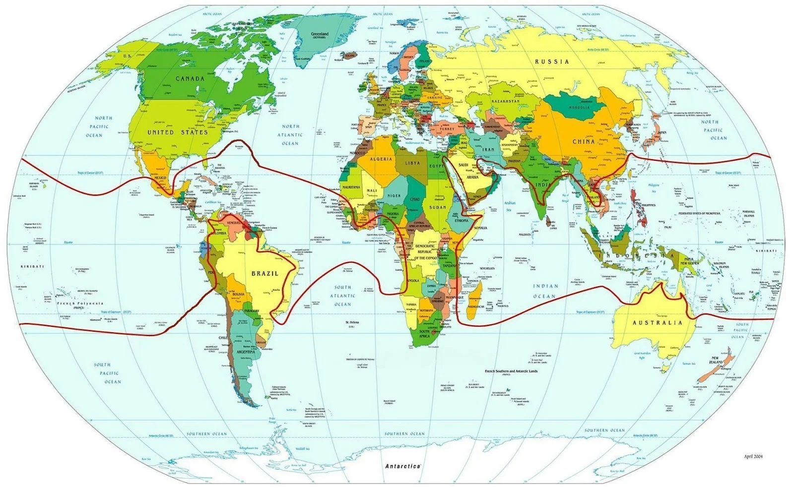 Global Distribution of the Coconut Palm