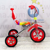 sepeda roda tiga bmx exotic krom pernekel