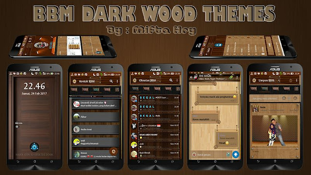 BBM Mod Baru Dark Wood v3.3.0.16 Update 2017 BBM Mod Baru Dark Wood v3.3.0.16 Update 2017