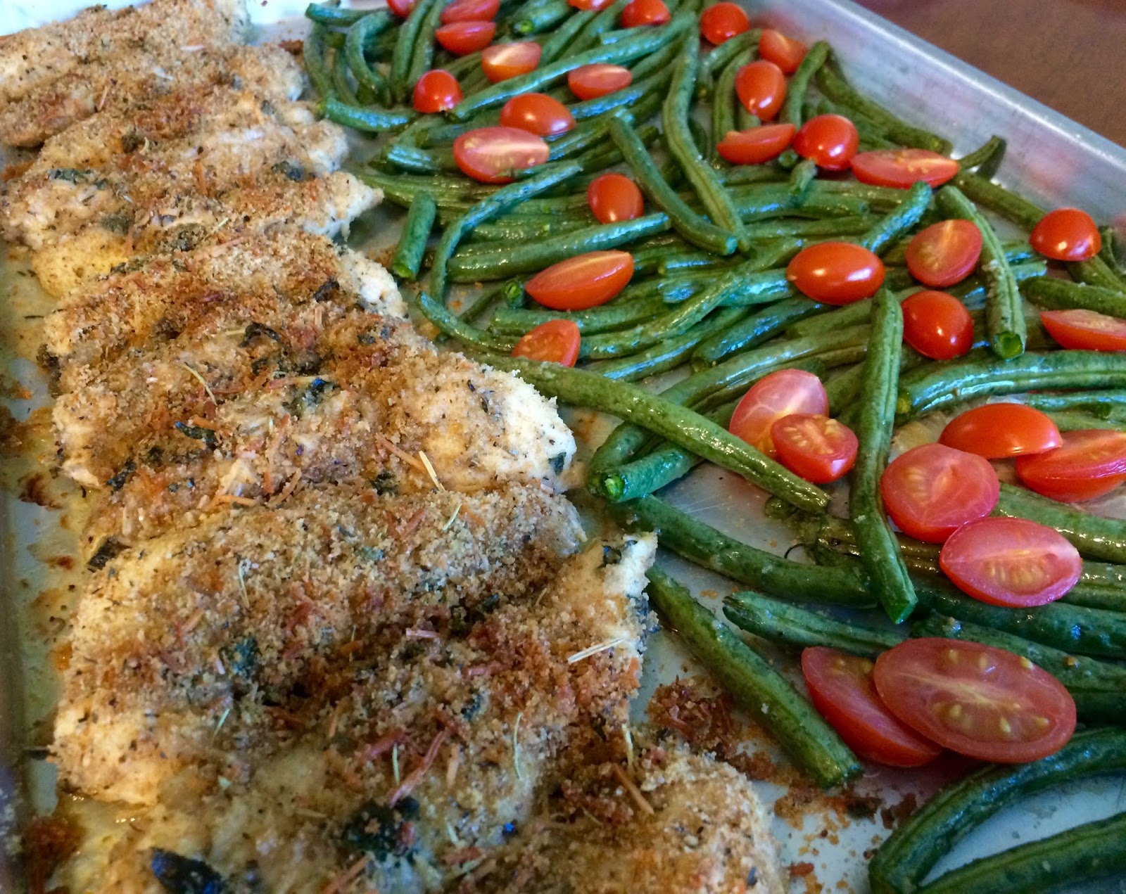Tasty on My Mind One Sheet Pan Roasted GarlicParmesan Chicken Tenders