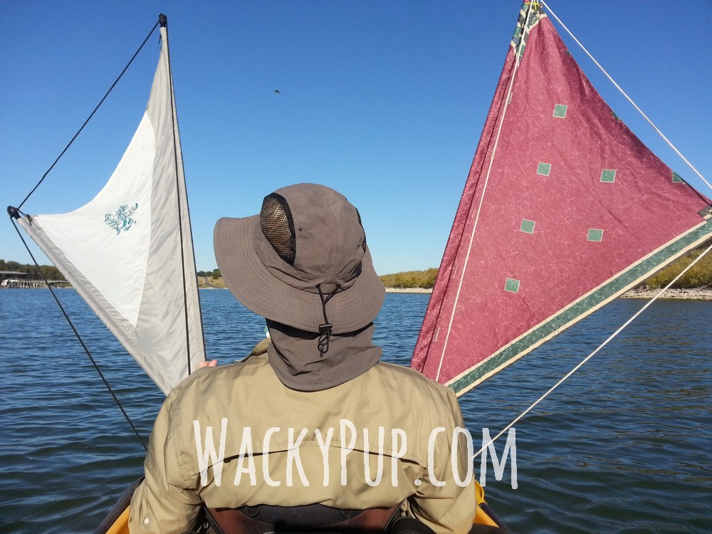Wacky Pup How To Sew Your Own Kayak Sail For Any Diy