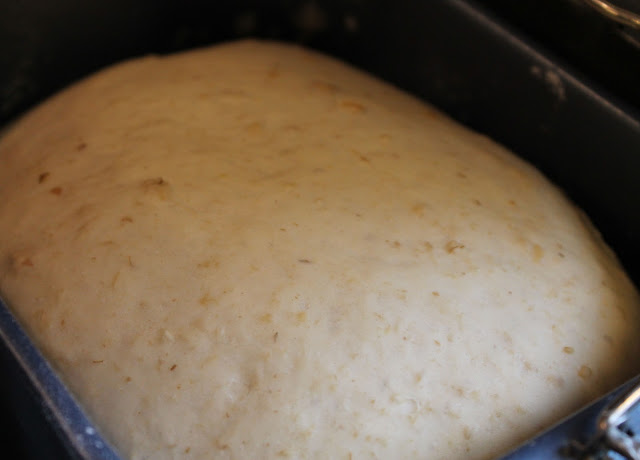 Making Honey Oat Bread in a Bread Machine