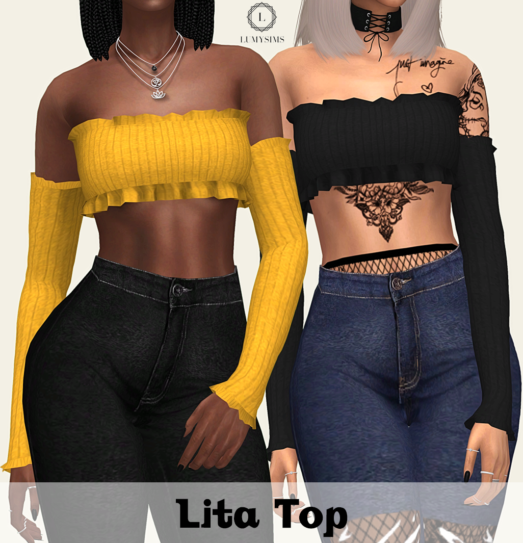 Sims 4 CC's The Best Clothing by LumySims