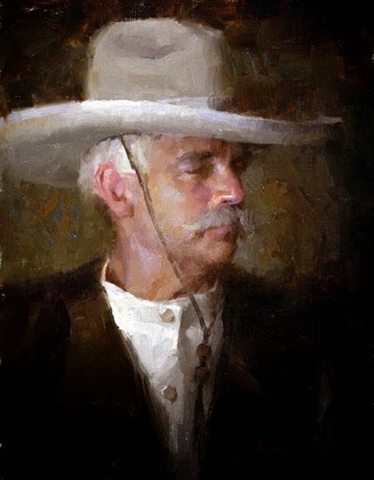 retratos-impresionistas-de-hombres-con-sombrero cuadros-retratos-de-hombres