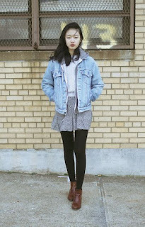jaqueta jeans look