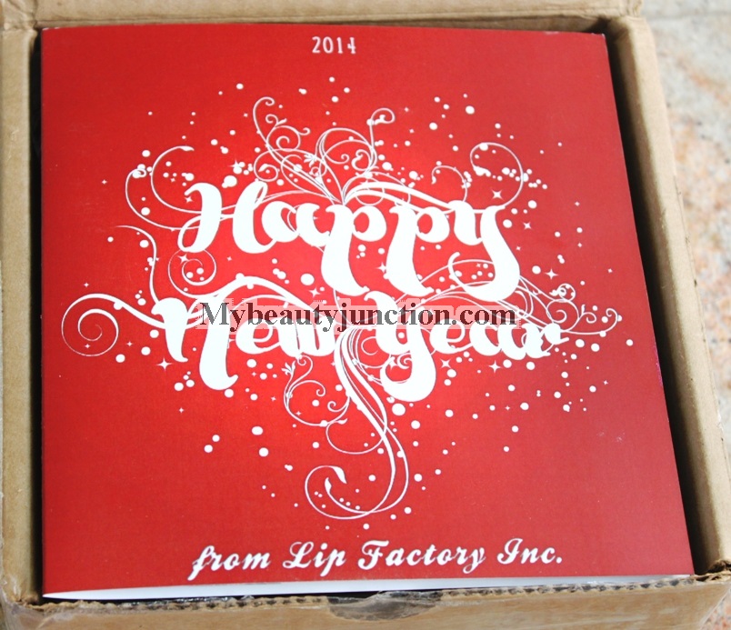 Lip Factory Box January 2014 review, unboxing, photos: International beauty box