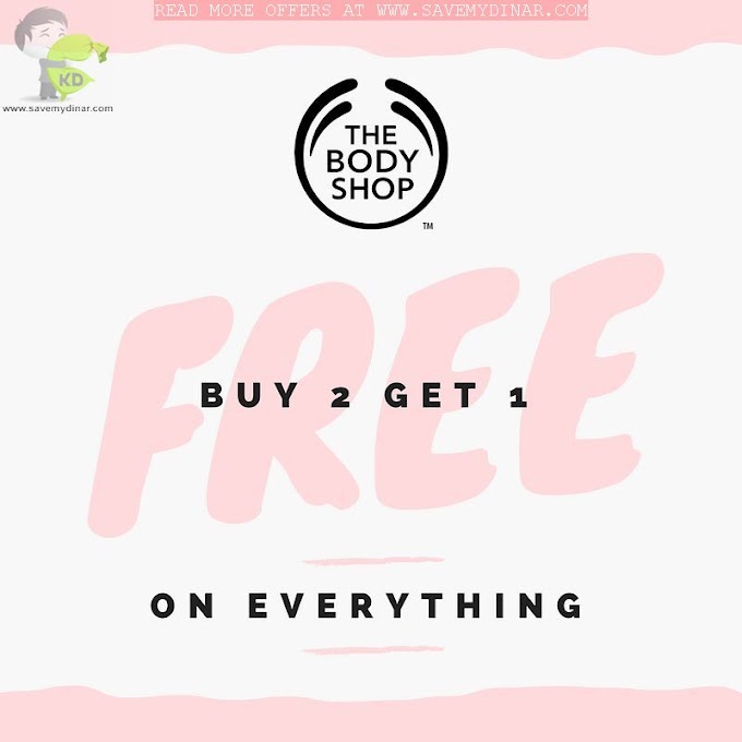 The Body Shop Kuwait - Great offer ! Buy 2 Get 1 on everything