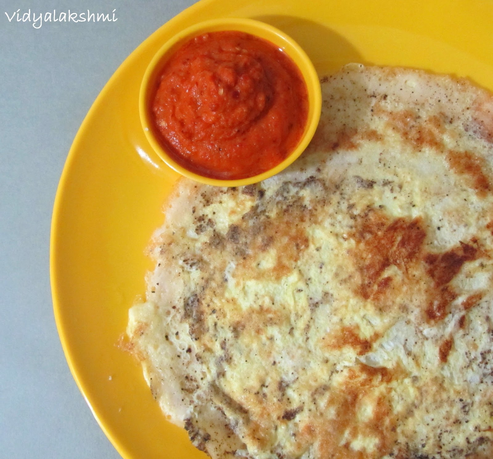 Egg Dosa and Chutney Cheese Egg Dosa