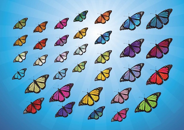 110 Free Butterflies Vector Art Graphics Download