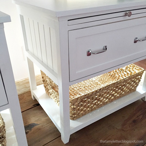 That's My Letter DIY Nightstand with PullOut Ledge (free plans)